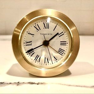 Tiffany & Co. Brass Desk Alarm Clock+ batteries